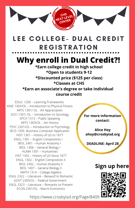 Counseling / Dual Credit Information